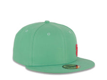 Load image into Gallery viewer, (City Connect Colors) San Diego Padres New Era MLB 59FIFTY 5950 Fitted Cap Hat Light Teal Crown/Visor Magenta Flawless Small Logo Gray UV