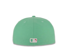 Load image into Gallery viewer, (City Connect Colors) San Diego Padres New Era MLB 59FIFTY 5950 Fitted Cap Hat Light Teal Crown/Visor Magenta Flawless Small Logo Gray UV