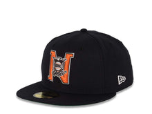 Load image into Gallery viewer, San Diego Padres New Era MLB 59FIFTY 5950 Fitted Cap Hat Navy Crown/Visor Orange/Brown/White NL National League Logo SD Side Patch Green UV