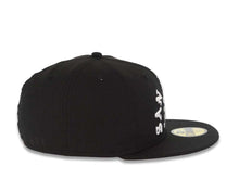 Load image into Gallery viewer, San Diego Padres New Era MLB 59FIFTY 5950 Fitted Cap Hat Black Crown/Visor White Text Logo