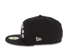 Load image into Gallery viewer, San Diego Padres New Era MLB 59FIFTY 5950 Fitted Cap Hat Black Crown/Visor White Text Logo