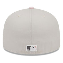 Load image into Gallery viewer, Atlanta Braves New Era MLB 59FIFTY 5950 Fitted Cap Hat Stone Crown/Visor Pink/Gray Logo Mother's Day 2023 Side Patch PinkUV