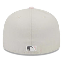 Load image into Gallery viewer, Toronto Blue Jays New Era MLB 59FIFTY 5950 Fitted Cap Hat Stone Crown/Visor Pink/Gray Logo Mother's Day 2023 Side Patch Pink UV