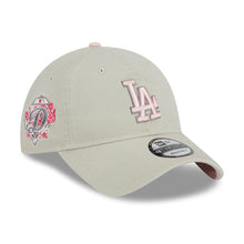 Load image into Gallery viewer, Los Angeles Dodgers New Era MLB 9TWENTY 920 Adjustable Cap Hat Stone Crown/Visor Pink/Gray Logo Mother's Day 2023 Side Patch Pink UV