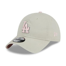 Load image into Gallery viewer, Los Angeles Dodgers New Era MLB 9TWENTY 920 Adjustable Cap Hat Stone Crown/Visor Pink/Gray Logo Mother's Day 2023 Side Patch Pink UV