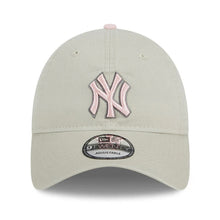 Load image into Gallery viewer, New York Yankees New Era MLB 9TWENTY 920 Adjustable Cap Hat Stone Crown/Visor Pink/Gray Logo Mother's Day 2023 Side Patch Pink UV