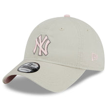 Load image into Gallery viewer, New York Yankees New Era MLB 9TWENTY 920 Adjustable Cap Hat Stone Crown/Visor Pink/Gray Logo Mother's Day 2023 Side Patch Pink UV