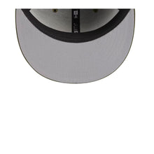 Load image into Gallery viewer, San Diego Padres New Era MLB 59FIFTY 5950 Fitted Cap Hat Olive Green Crown/Visor Black Logo American Flag (2023 Armed Forces Day)