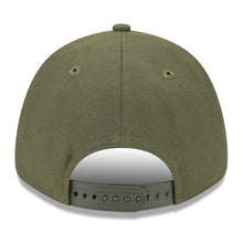 Load image into Gallery viewer, San Diego Padres New Era MLB 9FORTY 940 Adjustable Cap Hat Olive Green Crown/Visor Black Logo American Flag (2023 Armed Forces Day)
