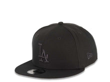 Load image into Gallery viewer, Los Angeles Dodgers New Era MLB 9FIFTY 950 Snapback Cap Hat Dark Gray Crown/Visor Dark Gray Logo (Color Pack)
