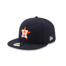 Load image into Gallery viewer, (Youth) Houston Astros New Era MLB 59FIFTY 5950 Kids Fitted Cap Hat Navy Blue Crown/Visor Team Color Logo