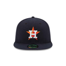 Load image into Gallery viewer, (Youth) Houston Astros New Era MLB 59FIFTY 5950 Kids Fitted Cap Hat Navy Blue Crown/Visor Team Color Logo
