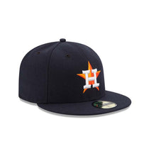 Load image into Gallery viewer, (Youth) Houston Astros New Era MLB 59FIFTY 5950 Kids Fitted Cap Hat Navy Blue Crown/Visor Team Color Logo