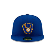 Load image into Gallery viewer, (Youth) Milwaukee Brewers New Era MLB 59FIFTY 5950 Kids Fitted Cap Hat Royal Blue Crown/Visor Team Color Logo