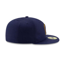 Load image into Gallery viewer, (Youth) Milwaukee Brewers New Era MLB 59FIFTY 5950 Kids Fitted Cap Hat Navy Blue Crown/Visor Team Color Logo