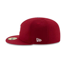Load image into Gallery viewer, (Youth) Philadelphia Phillies New Era MLB 59FIFTY 5950 Kids Fitted Cap Hat Cardinal Crown/Visor White Logo