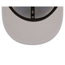 Load image into Gallery viewer, New York Yankees New Era MLB 59FIFTY 5950 Fitted Cap Hat Sky Blue Crown/Visor White Logo Gray UV