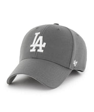 Load image into Gallery viewer, Los Angeles Dodgers '47 MLB MVP Adjustable Cap Hat Dark Gray Crown/Visor White Logo