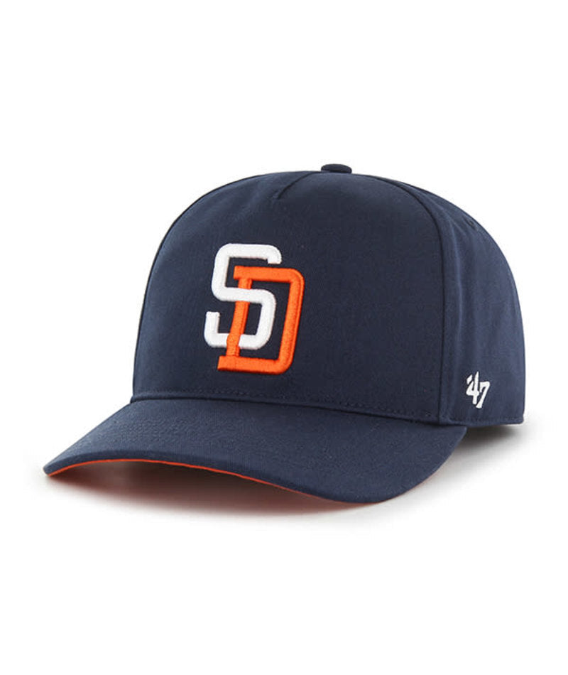 hängematte lesung cap san diego San Diego Padres '47 MLB Adjustable Snapback Hitch Cap Hat Navy Crown/Visor White Orange Logo