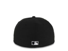 Load image into Gallery viewer, San Diego Padres New Era MLB 59FIFTY 5950 Fitted Cap Hat Black Crown/Visor Black/White Logo 1998 World Series Side Patch Green UV