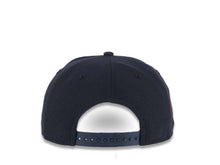 Load image into Gallery viewer, San Diego Padres New Era MLB 9FIFTY 950 Snapback Cap Hat Navy Blue Crown/Visor Navy/Orange/White Script Logo 25th Anniversary Side Patch Gray UV