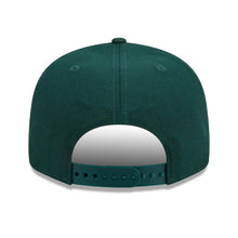 Load image into Gallery viewer, Oakland A's Athletics New Era MLB 9FIFTY 950 Snapback Cap Hat Dark Green Crown/Visor Yellow/Sky Blue Logo Father's Day 2023 Side Patch Sky Blue UV
