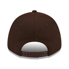 Load image into Gallery viewer, San Diego Padres New Era MLB 9FORTY 940 Adjustable Cap Hat Dark Brown Crown/Visor Yellow/Sky Blue Logo Father's Day 2023 Side Patch Sky Blue UV