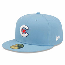 Load image into Gallery viewer, Chicago Cubs New Era MLB 59FIFTY 5950 Fitted Cap Hat Sky Blue Crown/Visor White/Red Logo Alternate City Connect