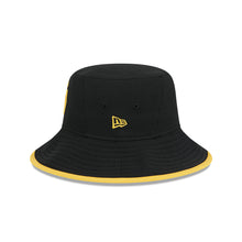 Load image into Gallery viewer, San Diego Padres New Era MLB Bucket Cap Hat Black Crown/Visor Yellow Logo