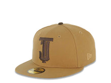 Load image into Gallery viewer, Tijuana Toros New Era LMB 59FIFTY 5950 Fitted Cap Hat Wheat Crown/Visor Brown Logo Desarollo Toros Side Patch Brown UV