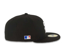 Load image into Gallery viewer, San Diego Padres New Era MLB 59FIFTY 5950 Fitted Cap Hat Black Crown/Visor White Cooperstown Logo Batterman Batty Side Patch Green UV
