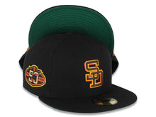 Load image into Gallery viewer, San Diego Padres New Era MLB 59FIFTY 5950 Fitted Cap Hat COLOR1 Crown/Visor COLOR2 Logo 50th Anniversary Side Patch