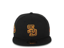Load image into Gallery viewer, San Diego Padres New Era MLB 59FIFTY 5950 Fitted Cap Hat COLOR1 Crown/Visor COLOR2 Logo 50th Anniversary Side Patch
