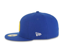 Load image into Gallery viewer, San Diego Padres New Era MLB 59FIFTY 5950 Fitted Cap Hat Royal Blue Crown/Visor Yellow Logo 1984 World Series Side Patch Yellow UV