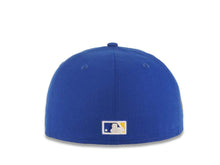 Load image into Gallery viewer, San Diego Padres New Era MLB 59FIFTY 5950 Fitted Cap Hat Royal Blue Crown/Visor Yellow Logo 1984 World Series Side Patch Yellow UV