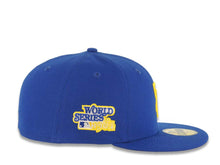 Load image into Gallery viewer, San Diego Padres New Era MLB 59FIFTY 5950 Fitted Cap Hat Royal Blue Crown/Visor Yellow Logo 1984 World Series Side Patch Yellow UV