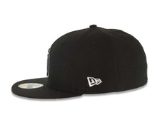 Load image into Gallery viewer, San Diego Padres New Era MLB 59FIFTY 5950 Fitted Cap Hat Black Crown/Visor Black/White Logo 40th Anniversary Side Patch Gray UV