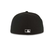 Load image into Gallery viewer, San Diego Padres New Era MLB 59FIFTY 5950 Fitted Cap Hat Black Crown/Visor Black/White Logo 40th Anniversary Side Patch Gray UV