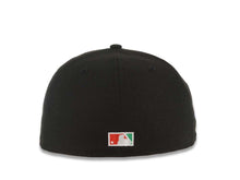 Load image into Gallery viewer, San Diego Padres New Era MLB 59FIFTY 5950 Fitted Cap Hat Black Crown/Visor White Logo With Rose 40th Anniversary Side Patch