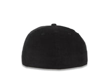 Load image into Gallery viewer, (Corduroy) San Diego Padres New Era MLB 59FIFTY 5950 Fitted Cap Hat Black Crown/Visor White Logo Batterman Batty Side Patch Green UV