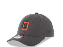 Load image into Gallery viewer, San Diego Padres New Era MLB 9FORTY 940 Adjustable Cap Hat Dark Gray Crown/Visor Light Navy Blue/Orange Logo Dark Gray UV