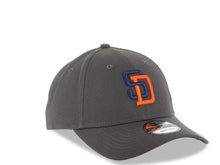 Load image into Gallery viewer, San Diego Padres New Era MLB 9FORTY 940 Adjustable Cap Hat Dark Gray Crown/Visor Light Navy Blue/Orange Logo Dark Gray UV