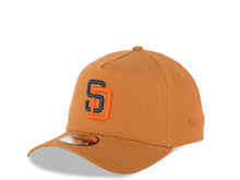 Load image into Gallery viewer, San Diego Padres New Era MLB 9FORTY 940 Adjustable Cap Hat Light Brown Crown/Visor Navy Blue/Orange Logo 1998 World Series Side Patch Brown UV