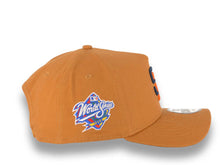 Load image into Gallery viewer, San Diego Padres New Era MLB 9FORTY 940 Adjustable Cap Hat Light Brown Crown/Visor Navy Blue/Orange Logo 1998 World Series Side Patch Brown UV
