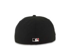 Load image into Gallery viewer, New York Yankees New Era MLB 59FIFTY 5950 Fitted Cap Hat Black Crown/Visor White Logo With Roses 1996 World Series Side Patch Red UV