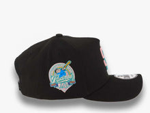 Load image into Gallery viewer, San Diego Padres New Era MLB 9FORTY 940 Adjustable A-Frame Cap Hat Black Crown/Visor Pink/Aqua Logo 40th Anniversary Side Patch Pink UV