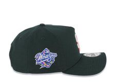 Load image into Gallery viewer, San Diego Padres New Era MLB 9FORTY 940 Adjustable A-Frame Cap Hat Dark Green Crown/Visor White/Pink Logo 1998 World Series Side Patch Pink UV