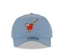 Load image into Gallery viewer, San Diego Padres New Era MLB 9FORTY 940 Adjustable A-Frame Cap Hat Sky Blue Crown/Visor Red/White Swinging Friar Logo Gray UV