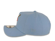 Load image into Gallery viewer, San Diego Padres New Era MLB 9FORTY 940 Adjustable A-Frame Cap Hat Sky Blue Crown/Visor Red/White Swinging Friar Logo Gray UV