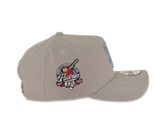 Load image into Gallery viewer, San Diego Padres New Era MLB 9FORTY 940 Adjustable A-Frame Cap Hat Gray Crown/Visor Sky Blue Logo 40th Anniversary Side Patch Sky Blue UV